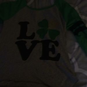 It’s a Irish shirt that had a four clover on it